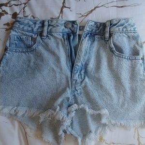 Pacsun high rise blue jeans shorts
